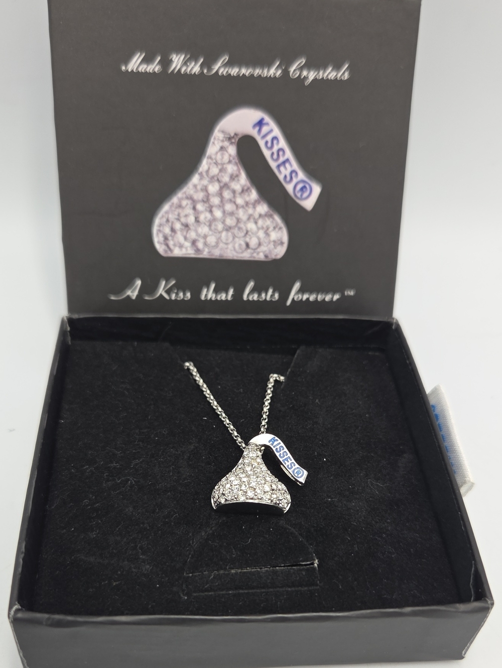 Hershey Kiss Swarvoski Kiss Pendant Necklace